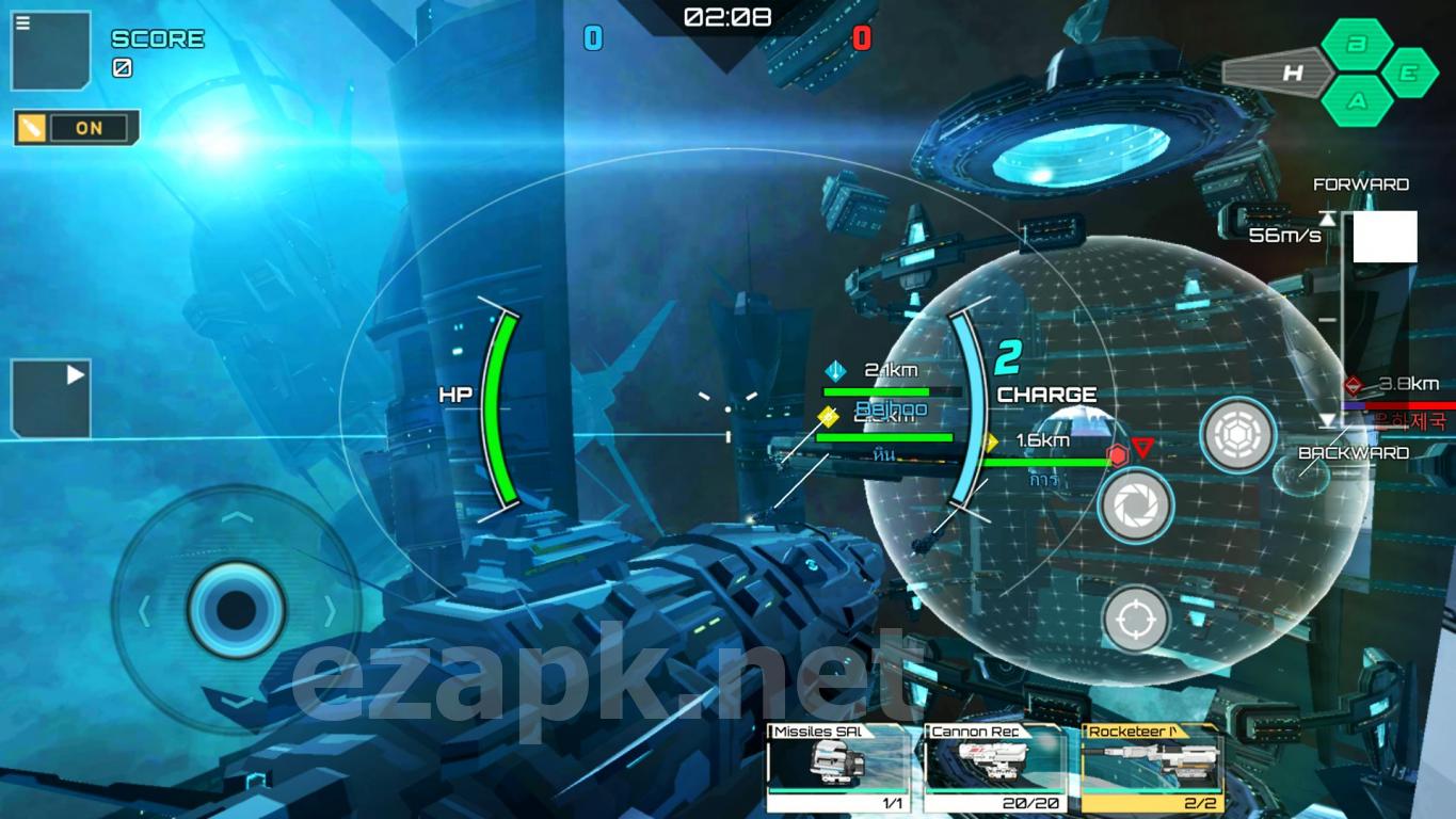 Iron Space: Real-time Spaceship Team Battles