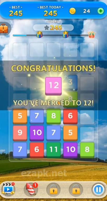 Merge Number Puzzle
