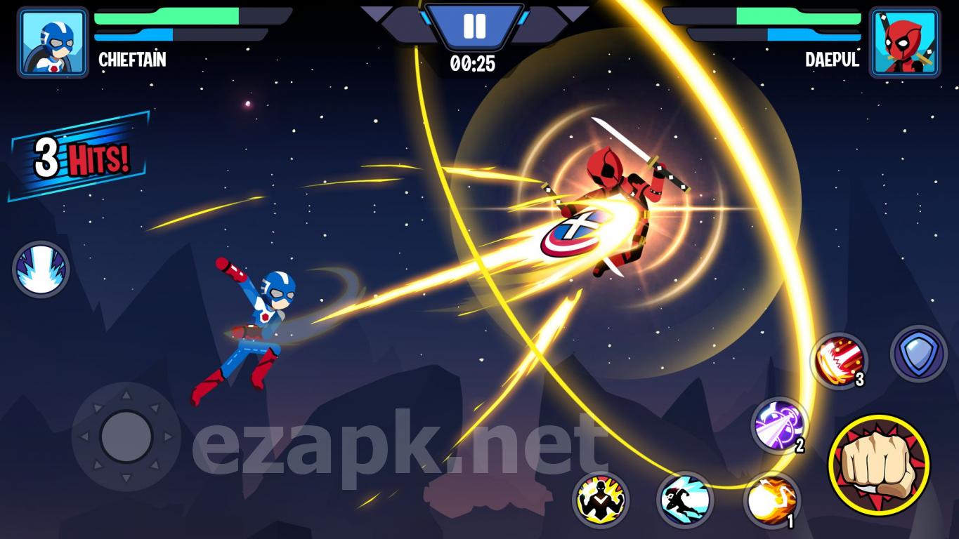 Stickman Superhero - Super Stick Heroes Fight
