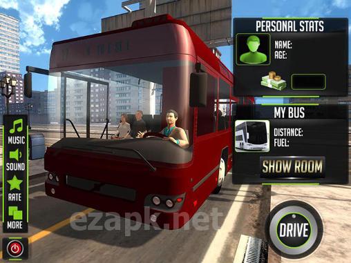 Off-road tourist bus driver