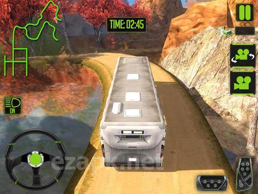 Off-road tourist bus driver