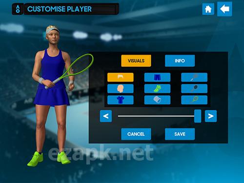 AO tennis game