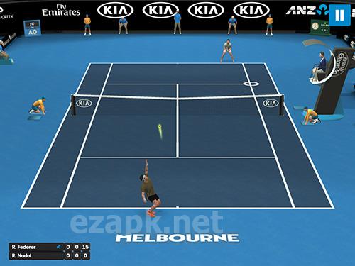 AO tennis game