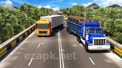 Offroad 18 wheeler truck driving