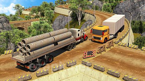 Offroad 18 wheeler truck driving