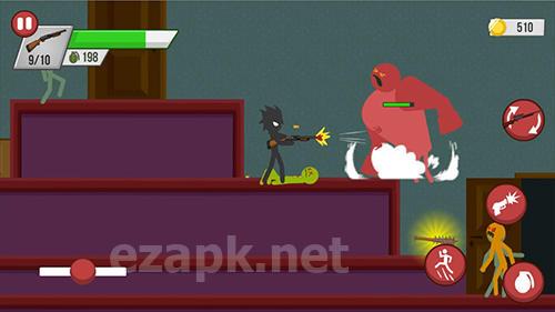 Stickman zombie shooter: Epic stickman games