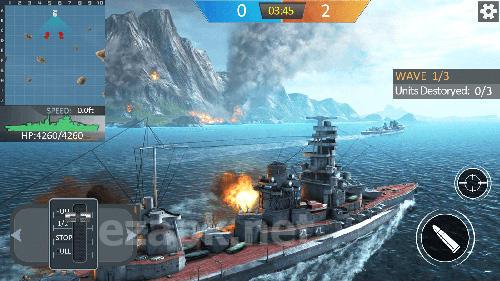 Warship sea battle