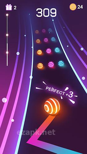 Dancing road: Color ball run!