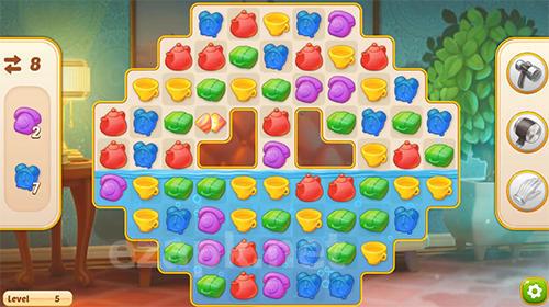 Family hotel: Romantic story decoration match 3