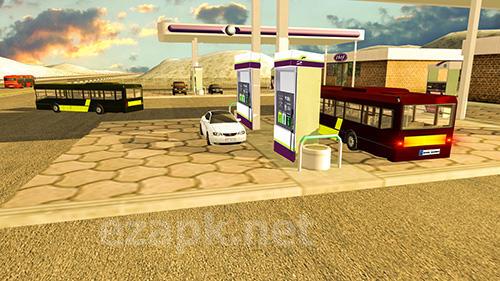 Coach bus simulator driving 2