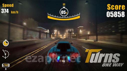 Turns one way: Racing