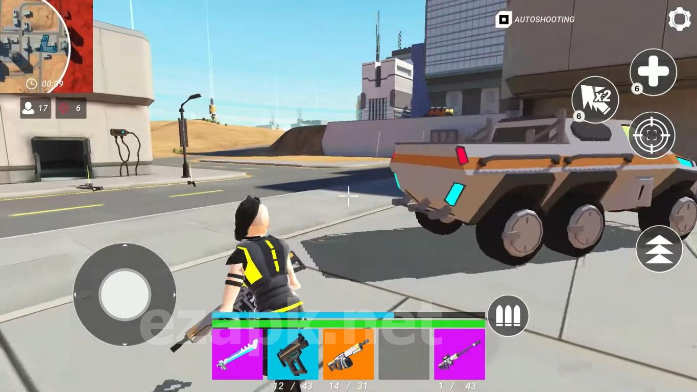 Cyber Fortress: Cyberpunk Battle Royale Frag Squad