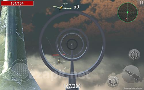 One man in the sky