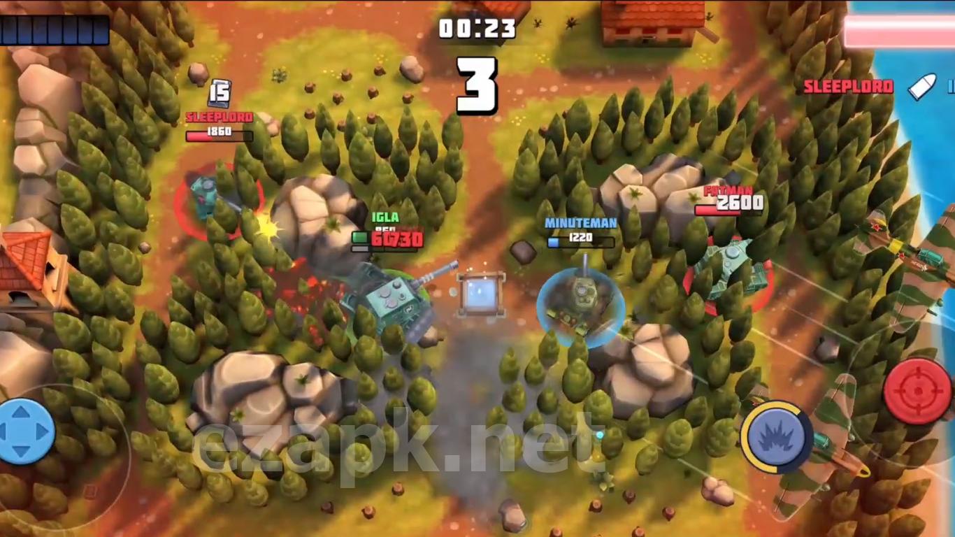 Tanks Brawl : Fun PvP Battles!