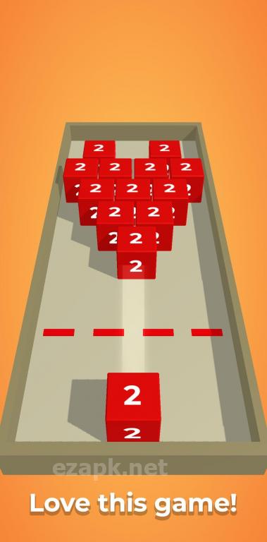 Chain Cube: 2048 3D merge game