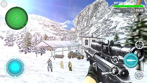 Mountain sniper shooting