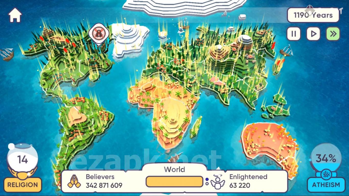 Religion inc. God Simulator & Sandbox World Create