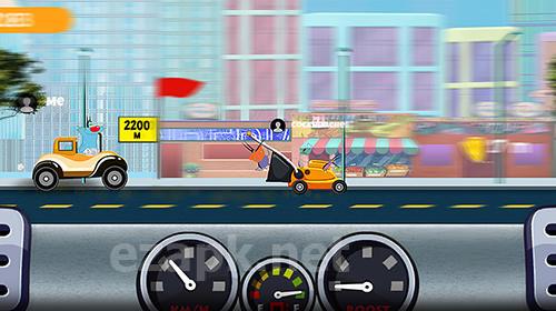Oggy and the cockroaches go: World of racing