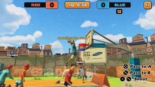 Street dunk: 3 on 3 basketball
