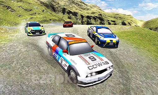 Offroad hill racing car driver