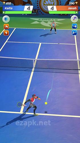 Tennis clash: 3D sports