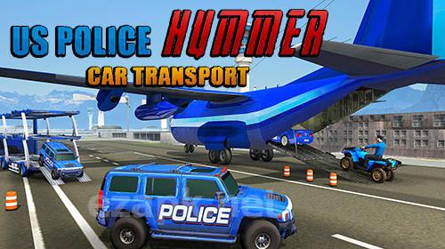 US police Hummer car quad bike transport