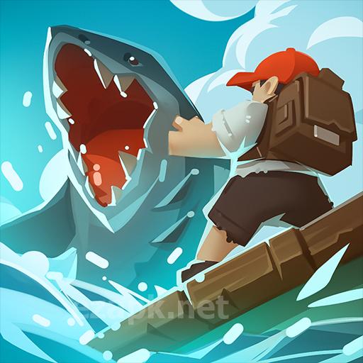 Epic Raft: Fighting Zombie Shark Survival