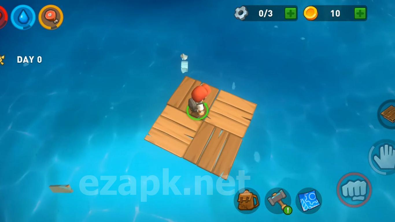 Epic Raft: Fighting Zombie Shark Survival