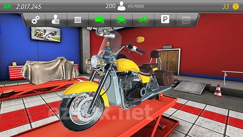 Motorcycle mechanic simulator