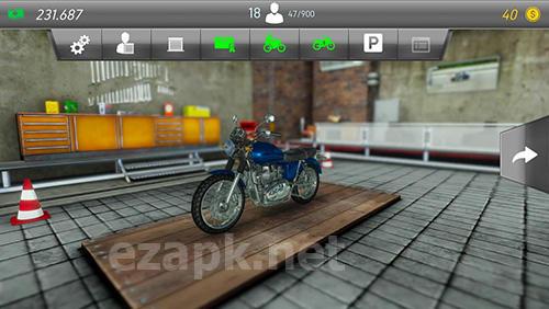 Motorcycle mechanic simulator