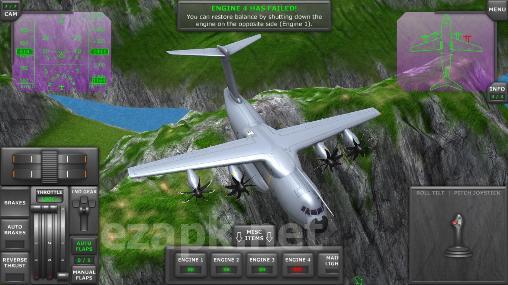 Turboprop flight simulator 3D