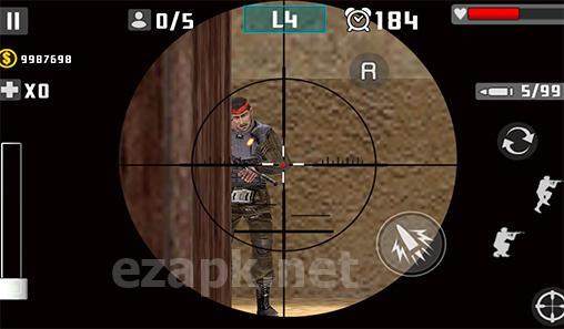 Gun shot fire war