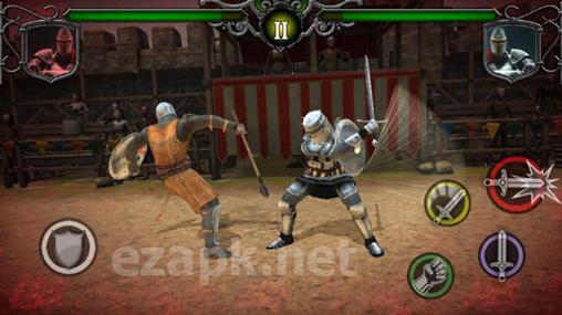 Knights fight: Medieval arena