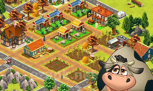 Farm dream: Village harvest paradise. Day of hay