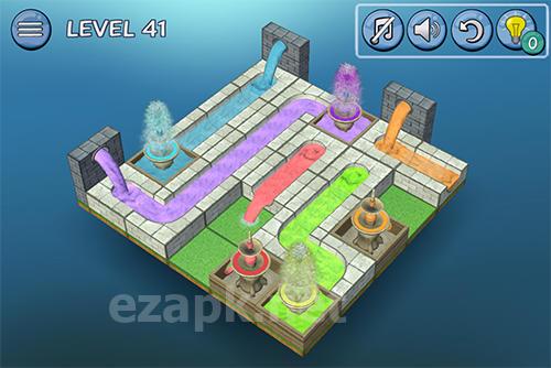 Flow fountain: 3D water puzzle