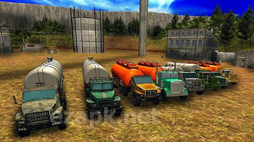 Oil truck offroad driving