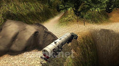 Oil truck offroad driving
