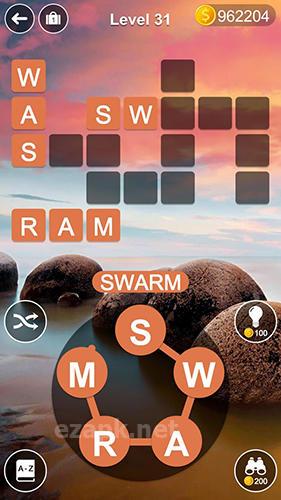 Word tour: Cross and stack word search