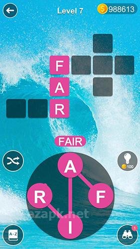 Word tour: Cross and stack word search