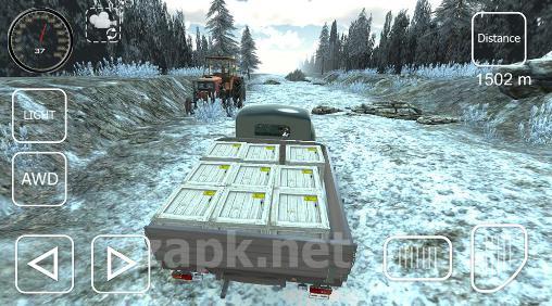 Offroad cargo pickup driver