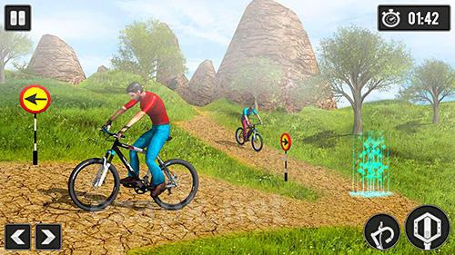 MTB downhill cycle race