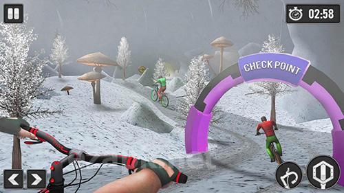 MTB downhill cycle race