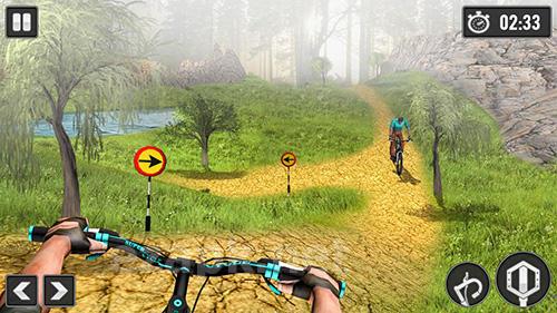 MTB downhill cycle race