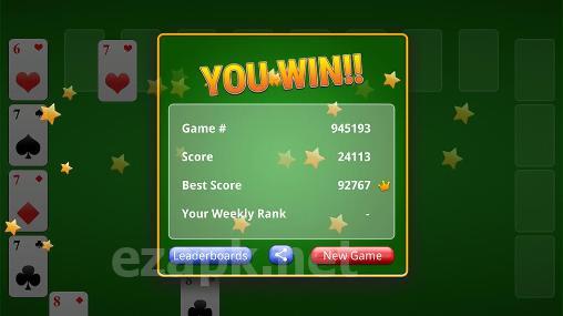 Classic freecell solitaire