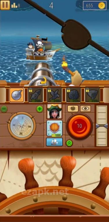 Pirate Bay - action pirate shooter. Aim and shoot