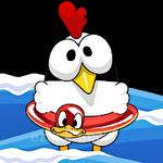 Ninja chicken: Beach