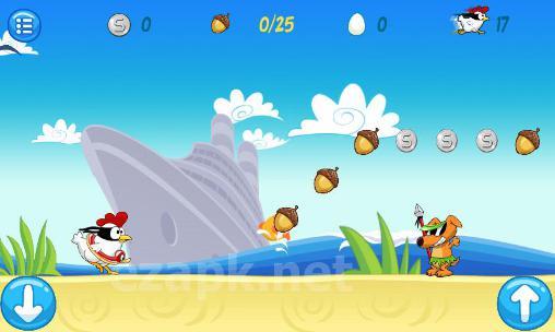 Ninja chicken: Beach