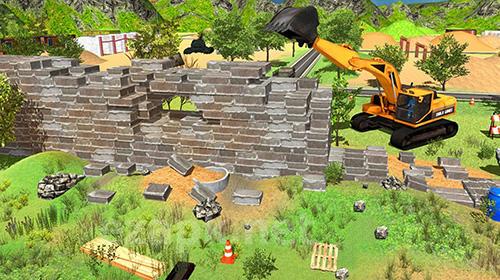 Border security wall construction