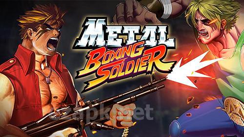 Metal boxing soldier