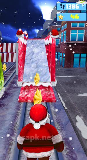 Santa runner: Xmas subway surf